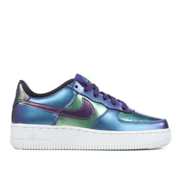 NIKE AIR FORCE 1 LV8 LOW GS IRIDESCENT YOUTH SIZE 6Y NEW W/BOX (no box top) - Picture 6 of 9